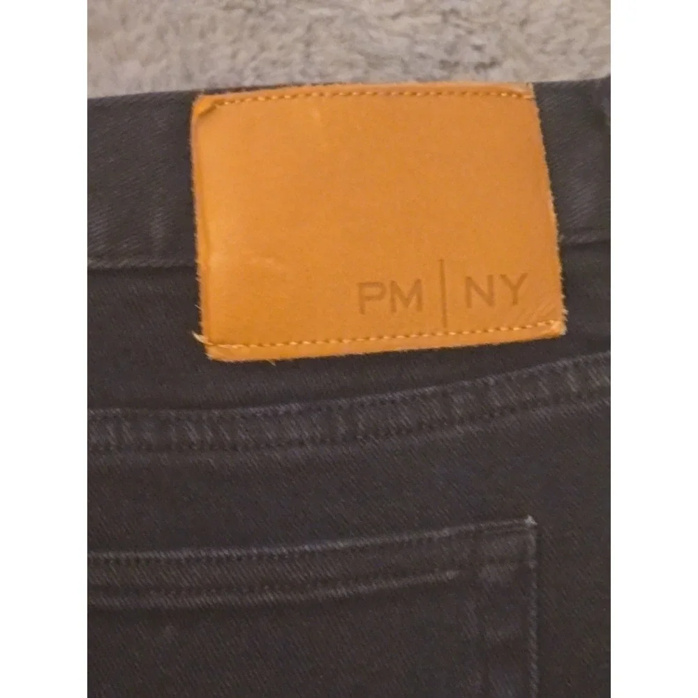 PETER MANNING NYC PMNYC Men's 35x29 Black Travel Jeans Tapered Stretch Denim